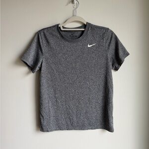 Women’s Nike Dry Fit Heathered Gray Short Sleeve Tee